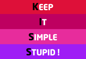 Princípio KISS, "Keep it Simple, Stupid"